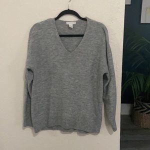 Heathers Gray V-Neck Sweater